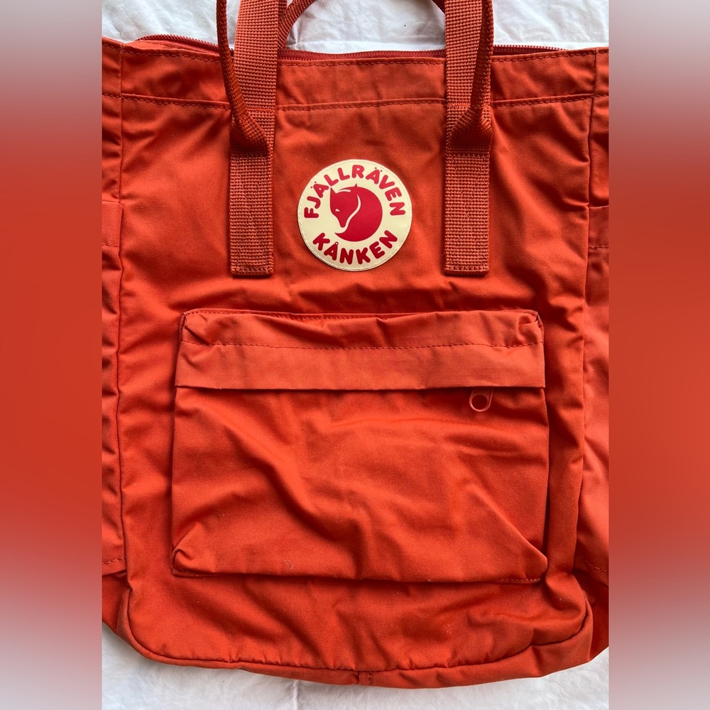 Fjallraven Orange Tote/Backpack